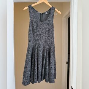 Express Gray Textured Mini Dress
